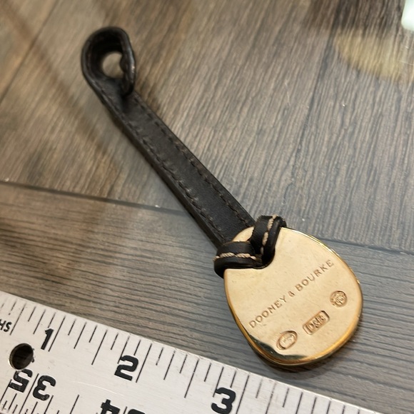 Vintage Dooney & Bourke Brass Turquoise Enamel Duck Hangtag - Picture 5 of 16